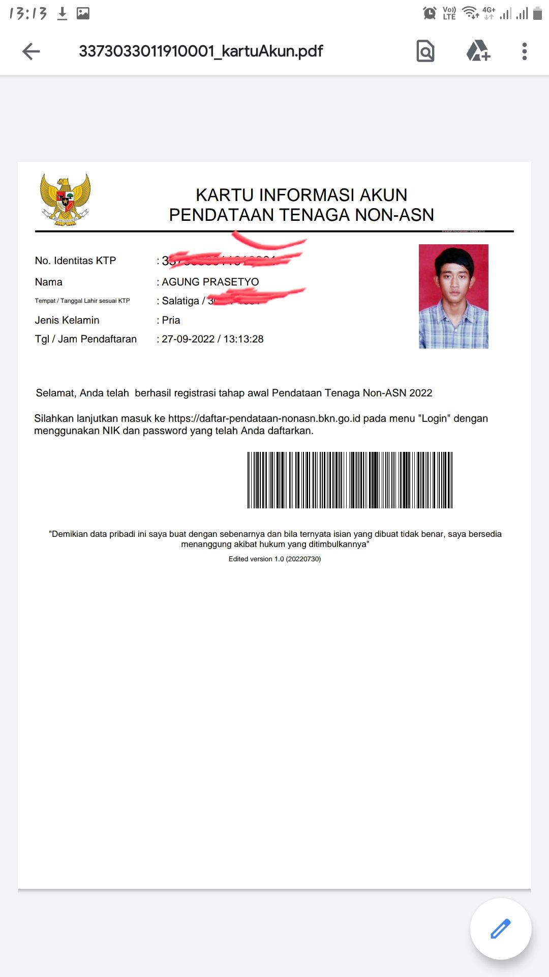image card